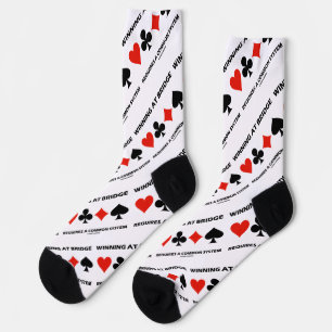 Winning At Bridge Requires Common System Card Suit Socks
