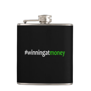 Winning At Money Hip Flask