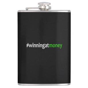 Winning At Money Hip Flask
