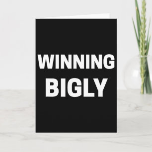 Winning Bigly Trump Words Vocabulary Politics Tee1 Card