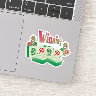 Winning Mahjong Sticker   Good Fortune Talisman