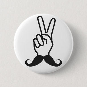 Winning Moustache custom button