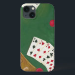 Winning Poker Hand Six Through Ten iPhone 13 Case<br><div class="desc">If only every poker hand was this good! A six through ten straight is the winning hand in this painting by Chariklia Zarris. Give yourself a winning hand by purchasing this piece!</div>