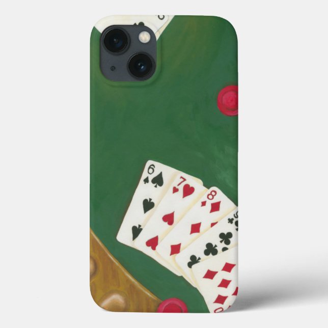 Winning Poker Hand Six Through Ten Case-Mate iPhone Case (Back)