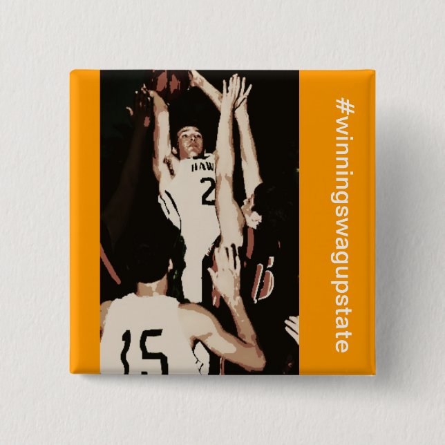 winning swag upstate 15 cm square badge (Front)