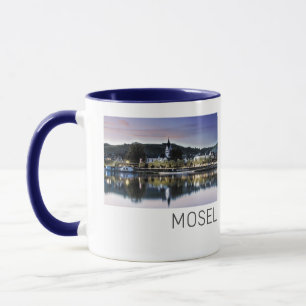 Winningen Moselle Sunset Panorama Germany Vintage Mug
