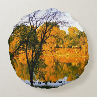 Winnipeg Autumn Round Cushion