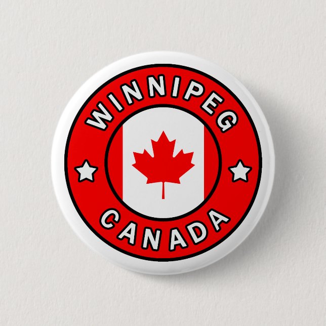 Winnipeg Canada 6 Cm Round Badge (Front)