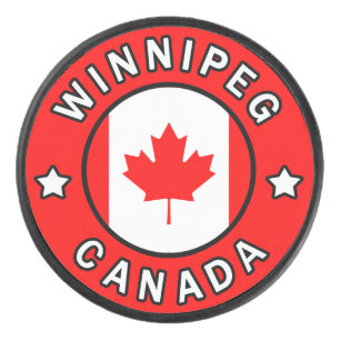 Winnipeg Canada Hockey Puck