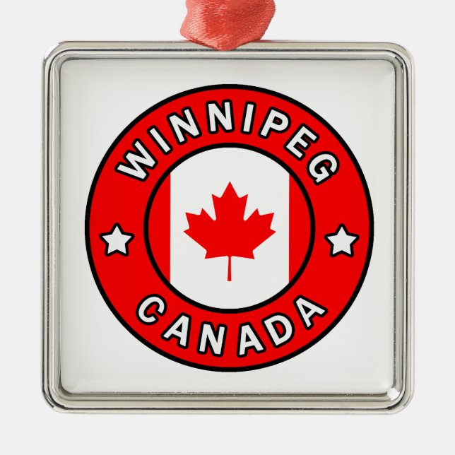 Winnipeg Canada Metal Ornament (Front)