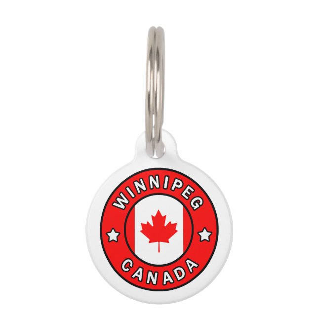 Winnipeg Canada Pet Tag (Front)