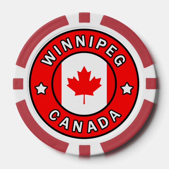 Winnipeg Canada Poker Chips (Front)