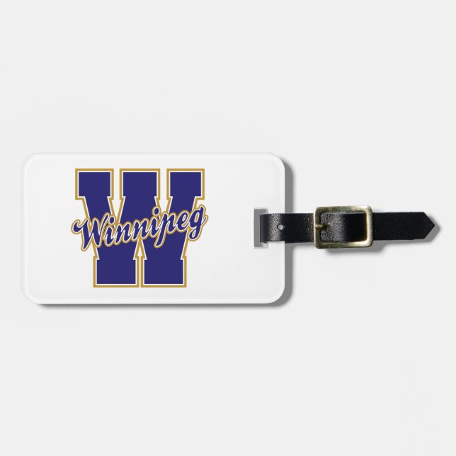 Winnipeg Letter Luggage Tag (Front Horizontal)