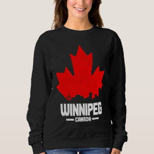 Winnipeg Manitoba Canada Maple Leaf Canadian Flag Sweatshirt