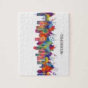 Winnipeg Manitoba Skyline Jigsaw Puzzle