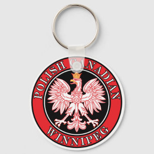 Winnipeg Polish Canadian Eagle Key Ring