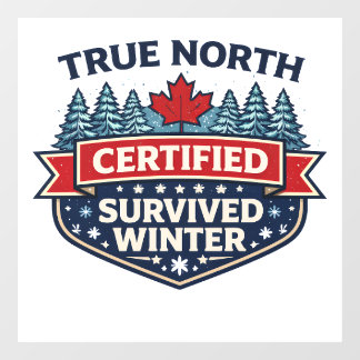 Winnipeg Winter Survival Club Window Cling – 40°