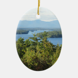 Winnipesaukee Overlook Ceramic Tree Decoration