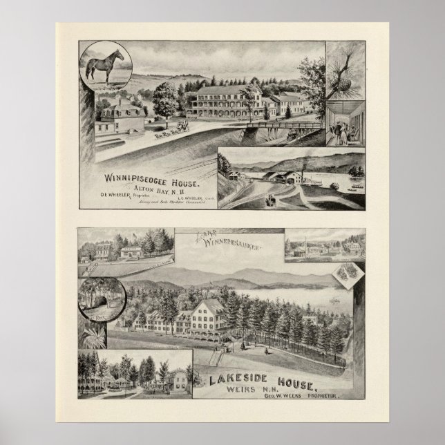 Winnipiseogee House, Lakeside House Poster (Front)