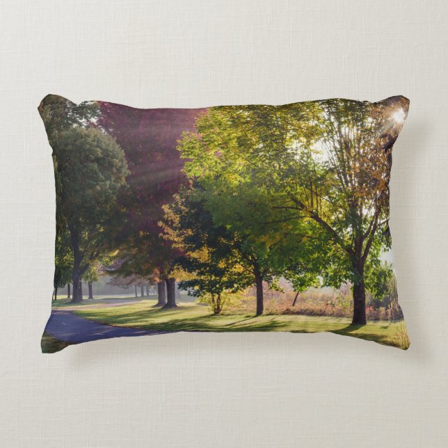 Winona Lake Path Pillow (Front)