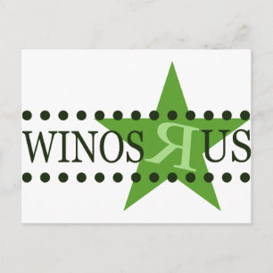 Winos R Us (Green) Postcard