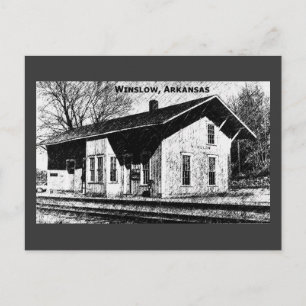 Winslow,Ar Train Depot Postcard