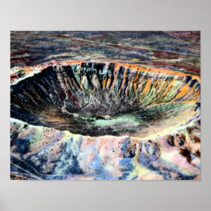 Winslow Arizona Meteor Crater Poster
