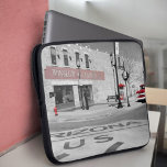 Winslow Arizona Red Splash Photograph Laptop Sleeve<br><div class="desc">A red splash of colour remains on a black and white image of a popular destination along Arizona's Historic Route 66 Winslow,  Arizona.</div>