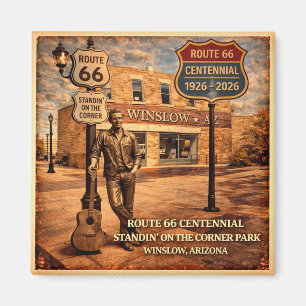 Winslow Arizona Standin' Corner  Magnet