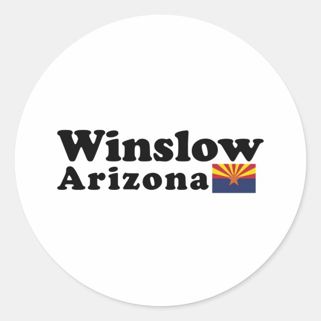 Winslow, Arizona Sticker  (Front)
