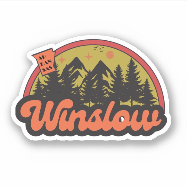 Winslow, Arkansas  Sticker (Front)
