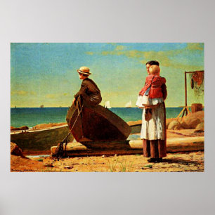 Winslow Homer artwork, Dad's Coming Poster