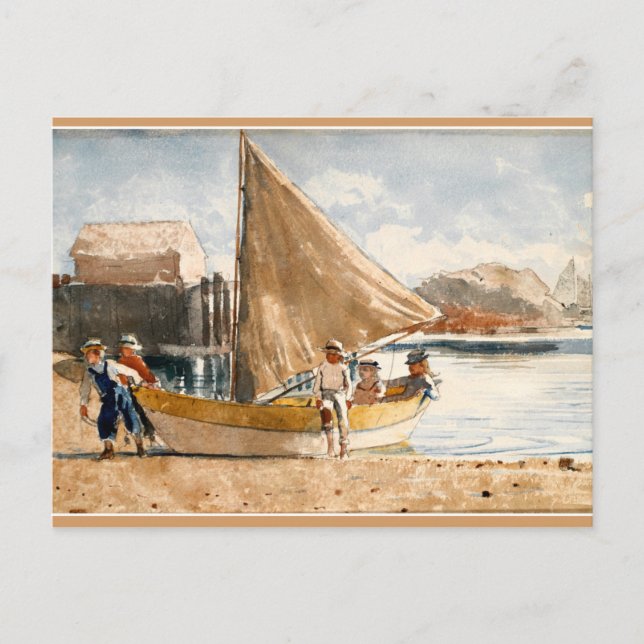 Winslow Homer artwork, Summertime Postcard (Front)