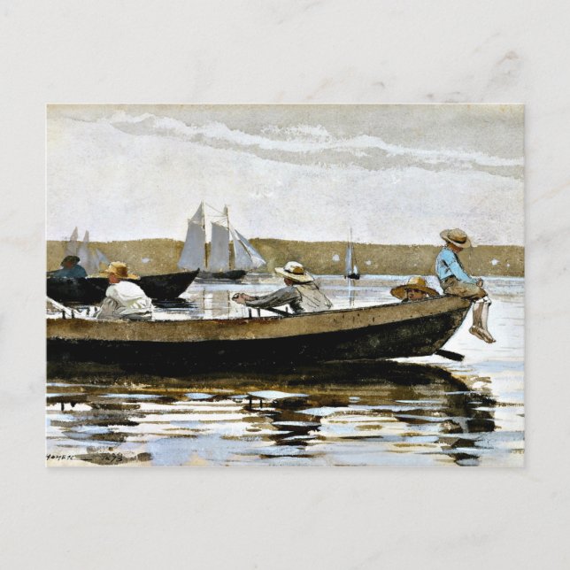 Winslow Homer - Boys in a Dory Postcard (Front)