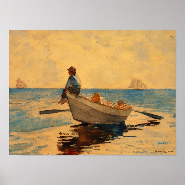 Winslow Homer Boys in a Dory Poster (Front)