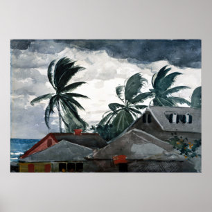 Winslow Homer Hurricane, Bahamas Poster