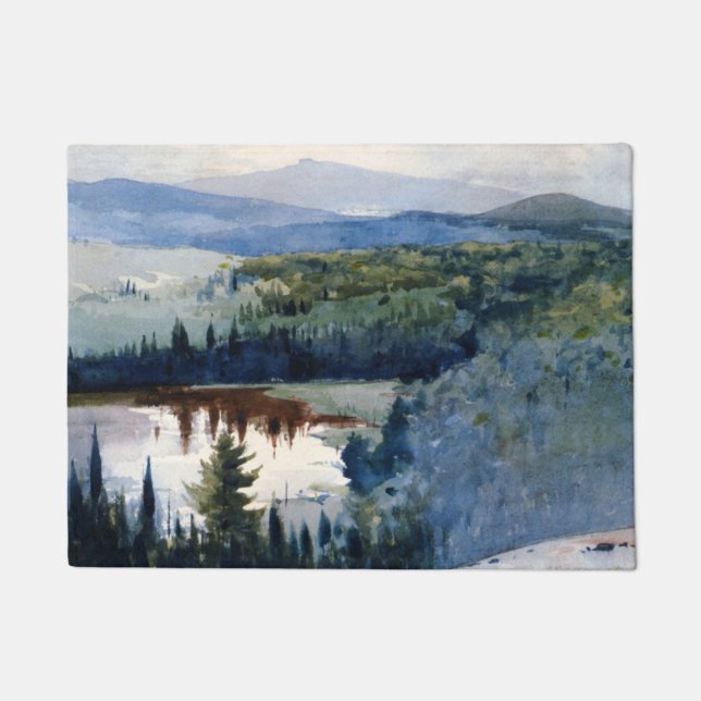 Winslow Homer - Indian Village Adirondacks Doormat (Front)
