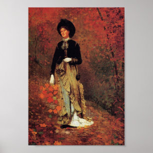 Winslow Homer painting, Autumn Poster