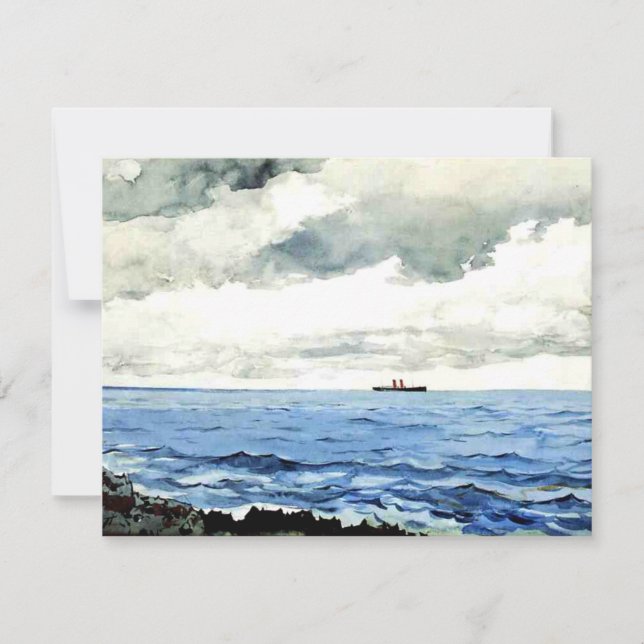 Winslow Homer painting, Bermuda Card (Front)