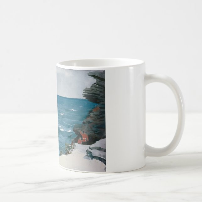 Winslow Homer - Rocky Shore, Bermuda Coffee Mug (Right)