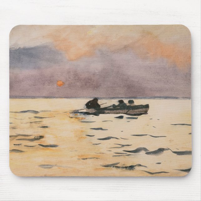 Winslow Homer - Rowing Home Mouse Pad (Front)