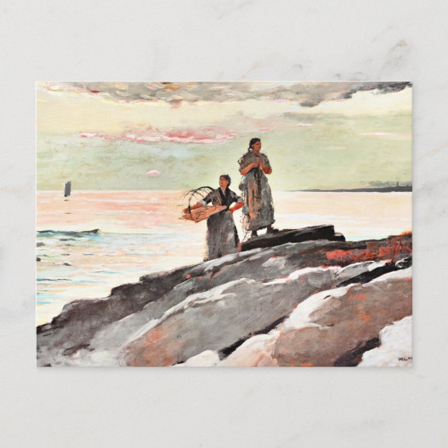 Winslow Homer - Saco Bay, fine art, Postcard (Front)