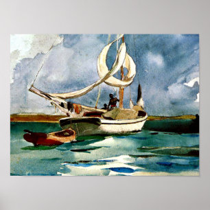 Winslow Homer - Sloop, Bermuda Poster