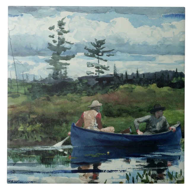 Winslow Homer - The Blue Boat Ceramic Tile (Front)