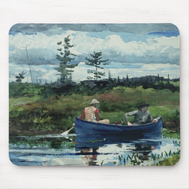 Winslow Homer - The Blue Boat Mouse Pad (Front)