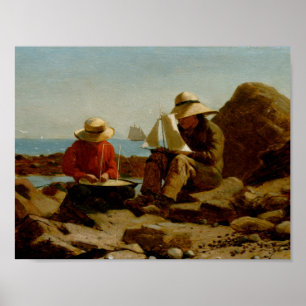 Winslow Homer - The Boat Builders Poster