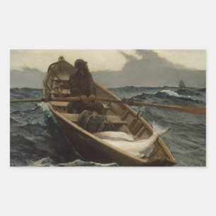 Winslow Homer - The Fog Warning Rectangular Sticker