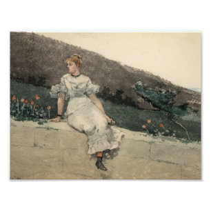 Winslow Homer - The Garden Wall Photo Print
