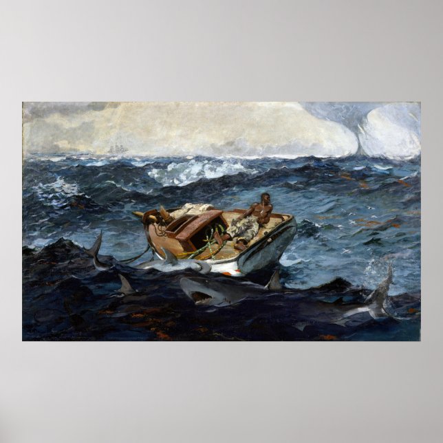 Winslow Homer The Gulf Stream Poster (Front)