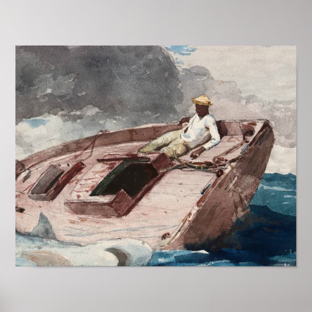 Winslow Homer - The Gulf Stream Poster (Front)